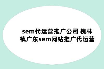 sem代运营推广公司 槐林镇广东sem网站推广代运营